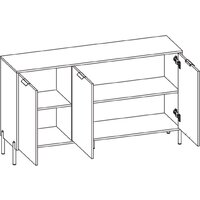 Тумба Black Red White Paloma KOM3D (дымчатый зеленый) - Превью изображения №3 — Интернет-магазин ПроЗаказ