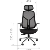 Офисное кресло CHAIRMAN CH588 (черный пластик/черный) - Превью изображения №9 — Интернет-магазин ПроЗаказ