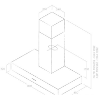 Кухонная вытяжка Elica Spot Urban Zinc/A/90 - Превью изображения №5 — Интернет-магазин ПроЗаказ