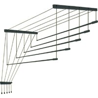 Comfort Alumin Потолочная Алюминиевая Graphite Premium 5 прутьев 3 м (графитовый)