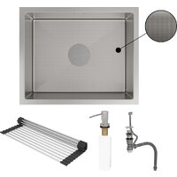 Кухонная мойка Roxen Uno 560210-54-GR сатин/текстурная (с ролл-матом и дозатором) - Превью изображения №10 — Интернет-магазин ПроЗаказ