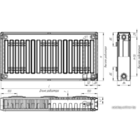 Стальной панельный радиатор Лидея ЛК 21-505 тип 21 500x500 - Превью изображения №5 — Интернет-магазин ПроЗаказ