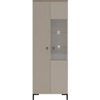 Black Red White Domenica REG1D1W с подсветкой (глиняный серый/дуб сильвержек ореховый)