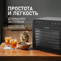 Сушилка для овощей и фруктов Weissgauff WDH 108 Digital Dry - Превью изображения №11 — Интернет-магазин ПроЗаказ