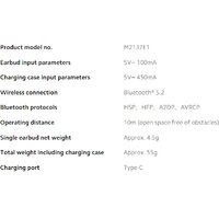 Наушники Xiaomi Redmi Buds 4 M2137E1 (белый, международная версия) - Превью изображения №3 — Интернет-магазин ПроЗаказ