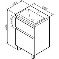  AM.PM Тумба под умывальник X-Joy M85A-FSX0552-WC0552WG - Превью изображения №15 — Интернет-магазин ПроЗаказ