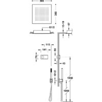 Душевая система  Tres Shower Technology 09288552NM - Превью изображения №2 — Интернет-магазин ПроЗаказ