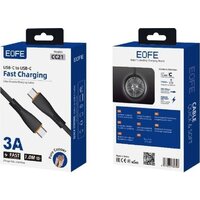 Кабель EOFE CC21 USB Type-C - USB Type-C (1 м, черный) - Превью изображения №3 — Интернет-магазин ПроЗаказ