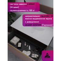 ЗОВ Тумба под умывальник Дублин 80 DU80TSMFR (флавио античная роза) - Превью изображения №8 — Интернет-магазин ПроЗаказ