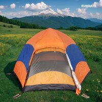 Кемпинговая палатка Sundays ZC-TT103-4 (синий/оранжевый) - Превью изображения №7 — Интернет-магазин ПроЗаказ