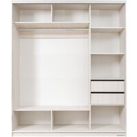 Шкаф-купе Рэйгрупп 203 YYX Elgon РГ-02.02 (ясень снежный/хром) - Превью изображения №2 — Интернет-магазин ПроЗаказ