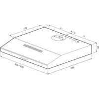 Кухонная вытяжка Krona EVA 600 PB (белый) - Превью изображения №2 — Интернет-магазин ПроЗаказ