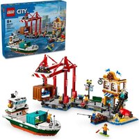 Конструктор LEGO City 60422 Морской порт с грузовым судном - Превью изображения №2 — Интернет-магазин ПроЗаказ