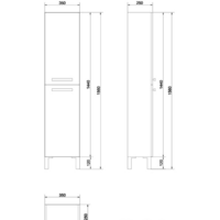  Cersanit Шкаф-пенал Melar [P-SL-MEL] - Превью изображения №2 — Интернет-магазин ПроЗаказ