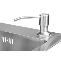 Кухонная мойка Saniteco 6045 + Spike F9S07000 (хром, с сифоном, дозатором и коландером) - Превью изображения №5 — Интернет-магазин ПроЗаказ