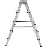 Лестница-стремянка Новая высота NV 112 алюминиевая двухсторонняя 2x5 ступеней - Превью изображения №10 — Интернет-магазин ПроЗаказ