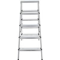 Лестница-стремянка Новая высота NV 112 алюминиевая двухсторонняя 2x5 ступеней - Превью изображения №9 — Интернет-магазин ПроЗаказ