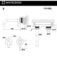 Смеситель Whitecross Y Y1216BL (черный матовый) - Превью изображения №3 — Интернет-магазин ПроЗаказ