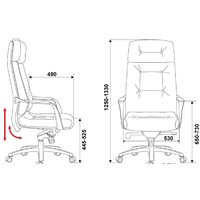Офисное кресло Бюрократ DAO (белый) - Превью изображения №6 — Интернет-магазин ПроЗаказ