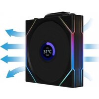 Комплект вентиляторов для корпуса с контроллером Lian Li Uni Fan TL 120 Wireless Reverse 12RTLLCD1W3B G99.12RTLLCD1W3B.R0 - Превью изображения №4 — Интернет-магазин ПроЗаказ