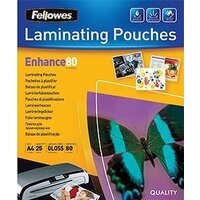 Fellowes Glossy Polyester Pouches А4, 80 мкм, 25 л