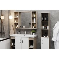  Onika Шкаф с зеркалом Тимбер Универсальный 100.00 210017 (дуб сонома) - Превью изображения №4 — Интернет-магазин ПроЗаказ