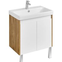  Акватон Тумба под умывальник Сканди Doors 70 1A278901SDZ90 (белый/дуб рустикальный) - Превью изображения №5 — Интернет-магазин ПроЗаказ