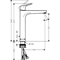 Смеситель Hansgrohe Focus 31531000 - Превью изображения №2 — Интернет-магазин ПроЗаказ