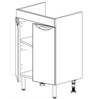  СанитаМебель Тумба под умывальник Камелия-63 Д3 (белый) - Превью изображения №2 — Интернет-магазин ПроЗаказ