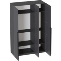 Шкаф распашной Мебельград Нора 3 дв (металл бруклин/графит) - Превью изображения №2 — Интернет-магазин ПроЗаказ