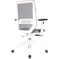 Офисное кресло Бюрократ MC-W611NL (серый TW-04/ткань 38-417/пластик белый) - Превью изображения №4 — Интернет-магазин ПроЗаказ