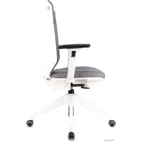 Офисное кресло Бюрократ MC-W611NL (серый TW-04/ткань 38-417/пластик белый) - Превью изображения №3 — Интернет-магазин ПроЗаказ