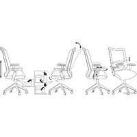 Офисное кресло Бюрократ MC-W611NL (серый TW-04/ткань 38-417/пластик белый) - Превью изображения №18 — Интернет-магазин ПроЗаказ
