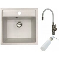 БелЭворс Rio + смеситель W74004-3 + дозатор L405H (белый)