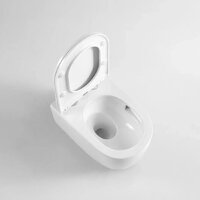 Унитаз подвесной Berges Wasserhaus Tornas Rimless + Atom 410 АТ-043331 (с кнопкой Atom белый) - Превью изображения №10 — Интернет-магазин ПроЗаказ