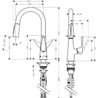 Смеситель Hansgrohe Talis S 72815800 (нержавеющая сталь) - Превью изображения №2 — Интернет-магазин ПроЗаказ