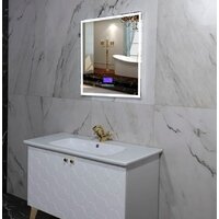  Пекам Зеркало Greta 80x90 greta-80x90MP (с подсветкой, с многофункциональной панелью, подогрев) - Превью изображения №4 — Интернет-магазин ПроЗаказ