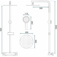 Душевая система  Rea Bliss Gold REA-P8806 - Превью изображения №11 — Интернет-магазин ПроЗаказ
