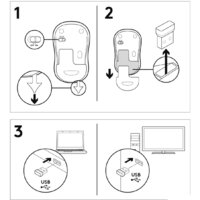Мышь Logitech M185 (черный/красный) - Превью изображения №8 — Интернет-магазин ПроЗаказ