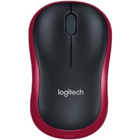 Logitech M185 (черный/красный)