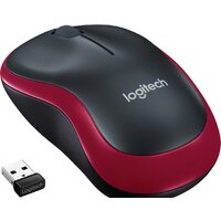 Мышь Logitech M185 (черный/красный) - Превью изображения №2 — Интернет-магазин ПроЗаказ