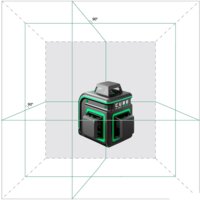 Лазерный нивелир ADA Instruments Cube 3-360 Green Basic Edition А00560 - Превью изображения №2 — Интернет-магазин ПроЗаказ