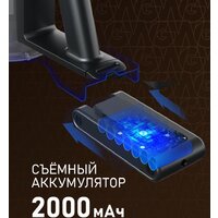 Пылесос Weissgauff V21 BLDC 280 Turbo Grey - Превью изображения №6 — Интернет-магазин ПроЗаказ