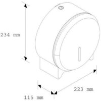 Диспенсер для туалетной бумаги Merida Stella Mini BSM201 - Превью изображения №4 — Интернет-магазин ПроЗаказ