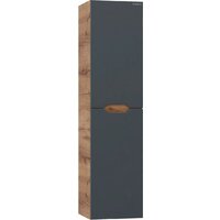  Onika Шкаф-полупенал для ванной Айленд 30 403087 (графит/дуб крафт золотой) - Превью изображения №2 — Интернет-магазин ПроЗаказ