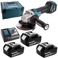 Makita DGA513RT3J (с 3-мя АКБ, кейс)