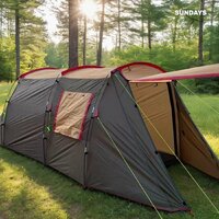 Кемпинговая палатка Sundays ZC-TT105-4 (серебристый/коричневый край) - Превью изображения №6 — Интернет-магазин ПроЗаказ