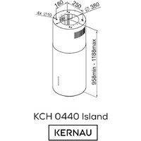Кухонная вытяжка Kernau KCH 0440 Copper Island - Превью изображения №3 — Интернет-магазин ПроЗаказ
