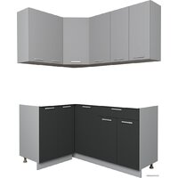 Интерлиния Мила Лайт 1.2x1.6 без столешницы (серебристый/антрацит)