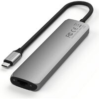 Док-станция Satechi 7-in-1 USB-C Slim Multiport Adapter with Ethernet ST-P7SM (серый) - Превью изображения №3 — Интернет-магазин ПроЗаказ